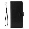 Cu clapetă pentru Samsung Galaxy A36, Crazy Horse Wallet, negru