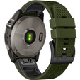 Curea de silicon pentru Garmin Fenix 7 / Forerunner 965 / 955 / 945 / 935, verde / negru