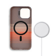 Carcasă pentru iPhone 15 Pro, cadru Kickstand, pentru MagSafe, Sunset Grey