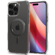 Carcasă MagSafe Spigen pentru iPhone 16 Pro Max, Ultra Hybrid, transparentă + 9H Tempered Glass