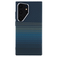 Carcasa pentru Samsung Galaxy S25 Ultra, Carbon Fiber MagSafe, albastru