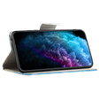 Cu clapetă pentru Samsung Galaxy M15 5G, Wallet, Owls albastru