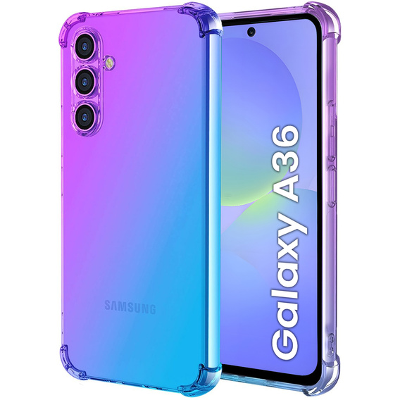 Husa pentru Samsung Galaxy A36, Gradient Dropproof, Violet / albastru