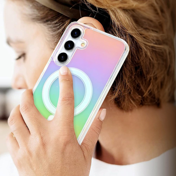 Husă pentru Samsung Galaxy A16, Fusion Hybrid Case, pentru MagSafe, multicolor + Sticlă pentru ecran