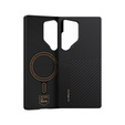 Carcasa BENKS Kevlar pentru Samsung Galaxy S25 Ultra, pentru MagSafe, Carbon Fiber, negru