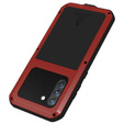 Love Mei Huse pentru Samsung Galaxy S21 FE, armored with glass, roșu