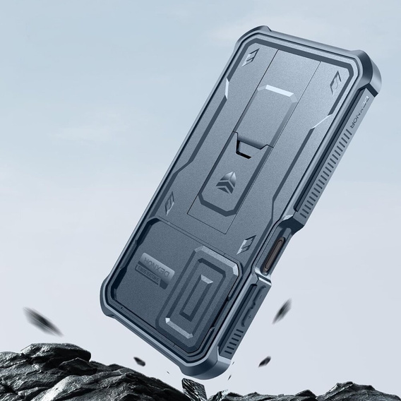 Husă blindată pentru Samsung Galaxy A15, Dexnor Full Body (Two Frames), albastru