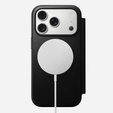 Husă Nomad pentru iPhone 17 Pro, Modern Leather Folio, negru