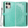 Cu clapetă pentru Motorola Edge 50 Ultra, Mandala, verde