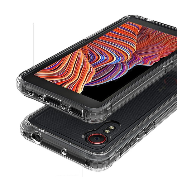 Huse pentru Samsung Galaxy Xcover 5, Fusion Hybrid, transparentă