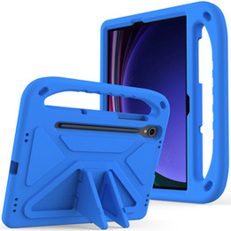 Husă pentru copii pentru Samsung Galaxy Tab S9 FE / S10 FE, cu mâner, albastru