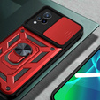 Husă blindată pentru Vivo V21 5G, CamShield Slide, roșu