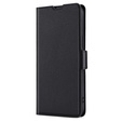 Cu clapetă pentru Oppo A57s, Wallet Thin Magnet, negru