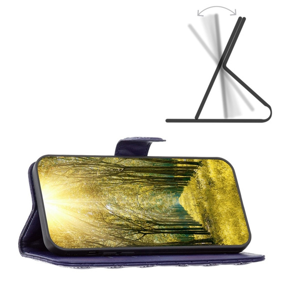 Cu clapetă pentru Samsung Galaxy S20 FE, Wallet, BINFEN COLOR, albastru