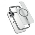 Carcasă ERBORD MagSafe pentru iPhone 16 Pro, Matte Case, buton activ, mat / gri titan