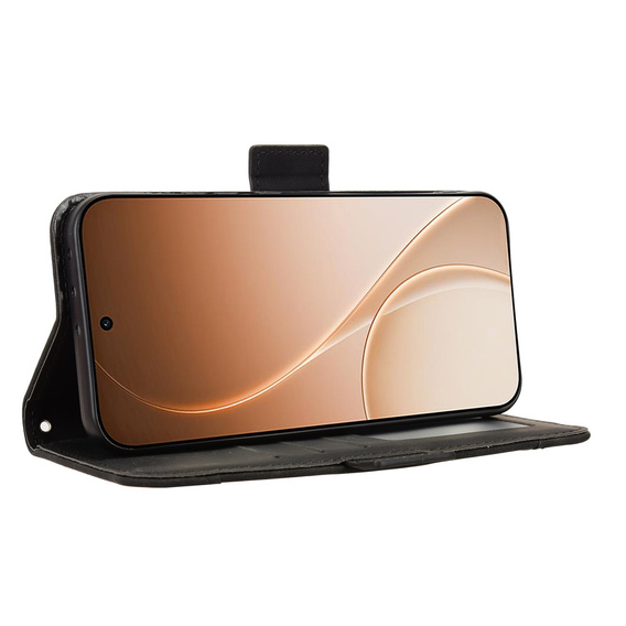 Husă cu slot pentru carduri pentru Oppo Reno 15 FS, negru