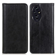 Husa cu clapetă pentru Honor 200 Pro 5G, Split Leather, negru