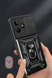 Husă blindată pentru Realme C63, CamShield Slide, negru