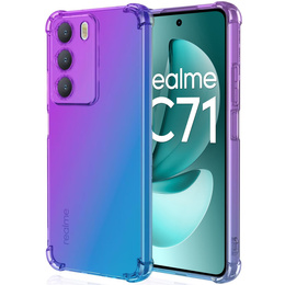 Husa pentru Realme C71, Gradient Dropproof, Violet / albastru