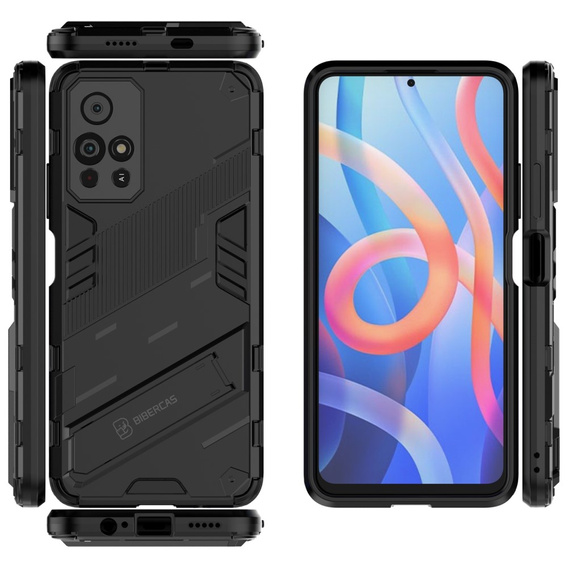 Husa pentru Xiaomi Poco M4 Pro 5G / Note 11S 5G, Military kickstand, albastru