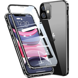Husa pentru iPhone 11, Magnetic Dual Glass, negru