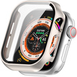 2w1 Etui + Szkło Hartowane do Apple Watch 7/8 41MM, Czarne
