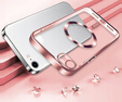 Husă pentru iPhone 7 / 8, Electro MagSafe, roz + Sticlă pentru ecran