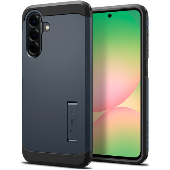 Carcasa Spigen pentru Samsung Galaxy A56 5G, Tough Armor Mag MagSafe, albastru închis + 9H Tempered Glass