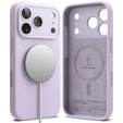 Carcasă Ringke pentru iPhone 17 Pro Max, Silicone Magnetic MagSafe, Violet deschis
