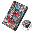 Husă pentru Lenovo Tab M10 10.1 Gen 3 TB-328FU/TB-328XU, Smartcase, graffiti