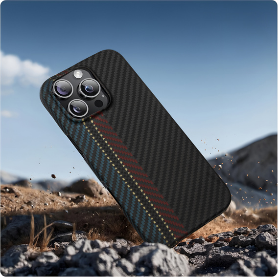 Carcasă pentru iPhone 16 Pro, Aramid Fiber MagSafe, negru