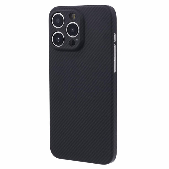 Husă pentru iPhone 15 Pro Max, Aramid Fiber Cover, negru