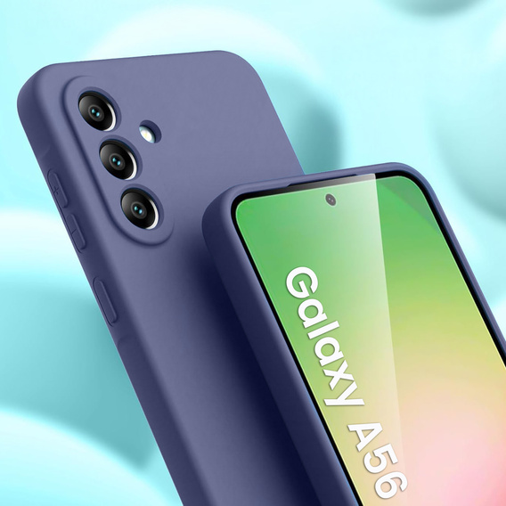 Husa pentru Samsung Galaxy A56 5G, Silicone Lite, albastru închis