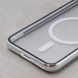 Carcasa Magnetic Dual Glass MagSafe pentru Samsung Galaxy S23, de argint