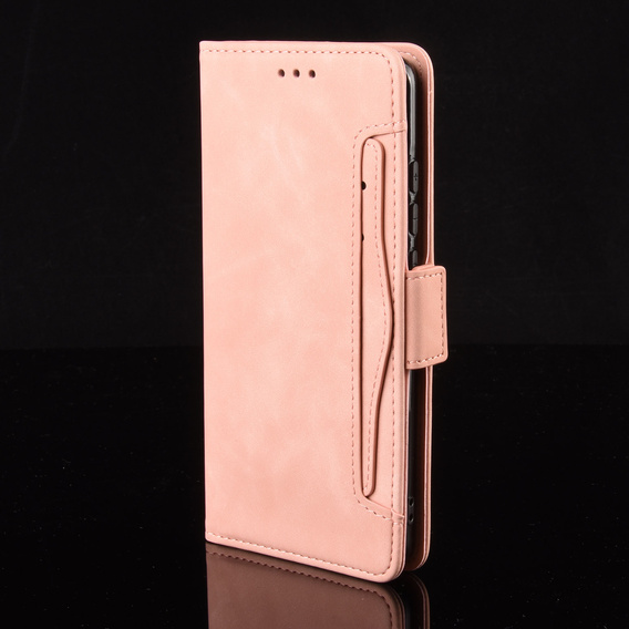 Cu clapetă pentru Samsung Galaxy S25 FE, Card Slot, roz