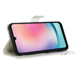 Cu clapetă pentru Samsung Galaxy A05s, Wallet, Blue Gold Butterflies, albastru