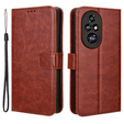 Cu clapetă pentru Honor 200 Pro 5G, Crazy Horse Wallet, maro