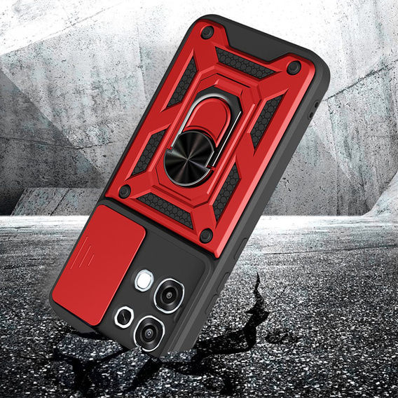 Husă blindată CamShield Slide cu capac pentru cameră și inel pentru Oppo A6 Pro 5G