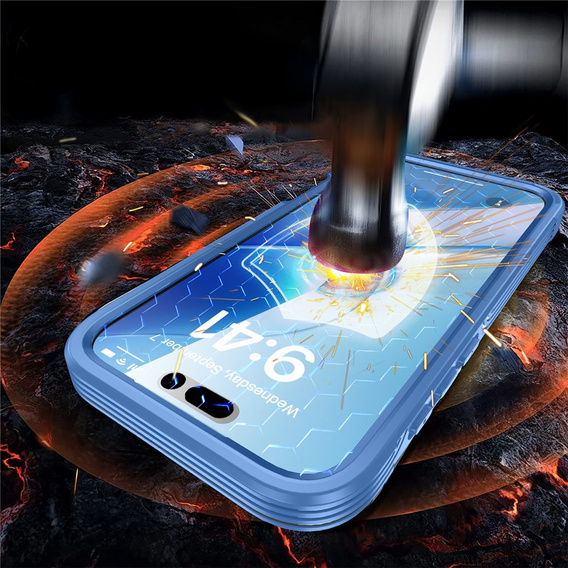 Carcasă rezistentă la șocuri cu sticlă, pentru MagSafe pentru iPhone 17 Pro Max