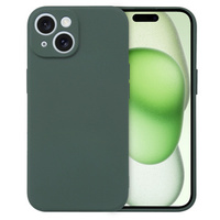 Husa pentru iPhone 15, Silicone Lite, verde închis