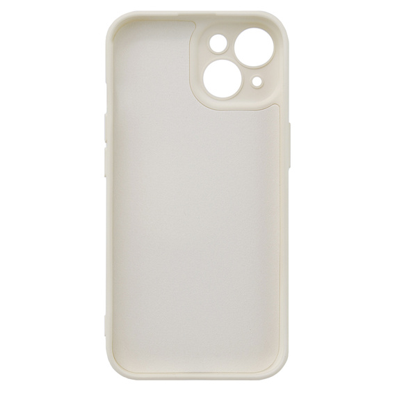 Husa pentru iPhone 15, Silicone Lite, culoare crem