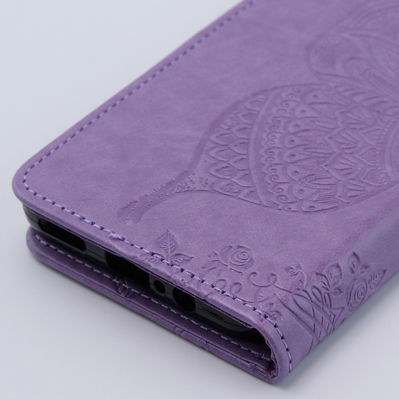 Cu clapetă pentru Motorola Moto G54 5G, Butterfly, violet