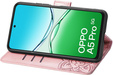 Cu clapetă pentru Oppo A5 Pro 5G, Butterfly, roz rose gold