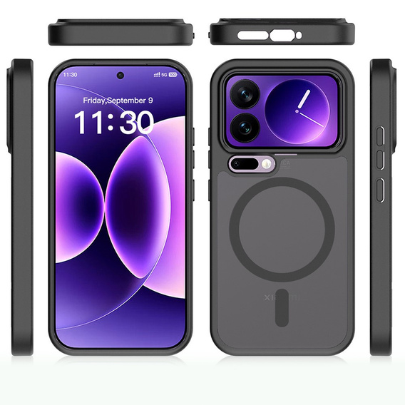 Husă Fusion Hybrid pentru MagSafe pentru Xiaomi 17 Pro, negru