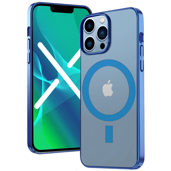 Huse pentru iPhone 13 Pro Max, ERBORD Hybrid MagSafe Case, albastru