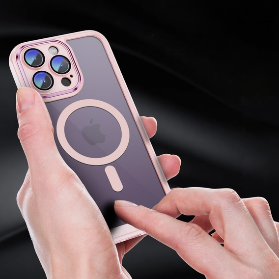Husă pentru iPhone 15 Pro Max, ERBORD Impact Guard, MagSafe, roz