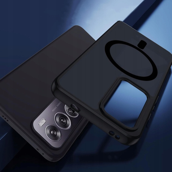 Husă pentru Oppo Reno 12 Pro, pentru MagSafe, ERBORD Matt Case, negru