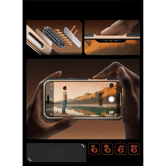 Carcasă Supcase pentru iPhone 17 Pro Max, Unicorn Beetle Grip Pro Mag, Desert Gold