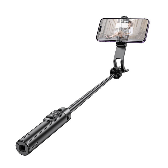 Baston selfie cu telecomandă wireless Hoco K21 trepied