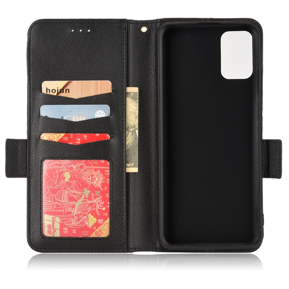 Cu clapetă pentru Ulefone Note 12P, Wallet Litchi Magnet, negru